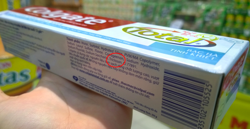 Kem đánh răng Colgate Total có chất gây ung thư