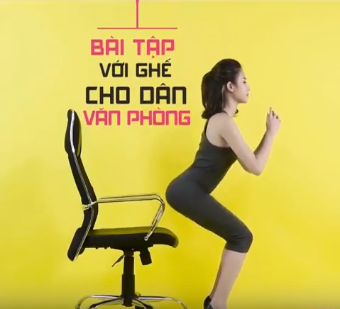 Bài tập với ghế cho dân văn phòng