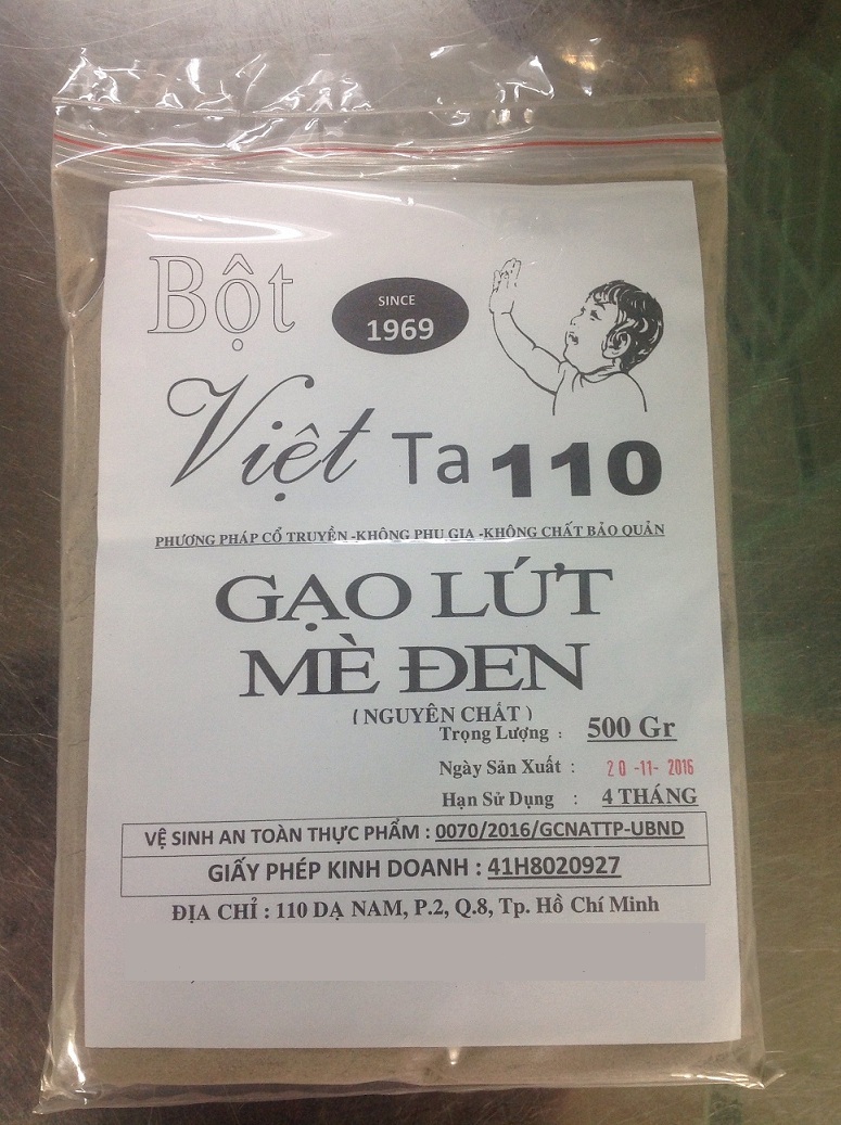 Bột Gạo Lứt Mè Đen (65.000 VND/500g)