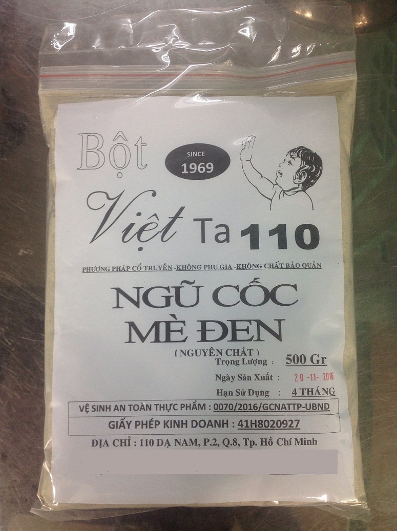 Bột Ngũ Cốc Mè Đen (70.000 VND/500g)