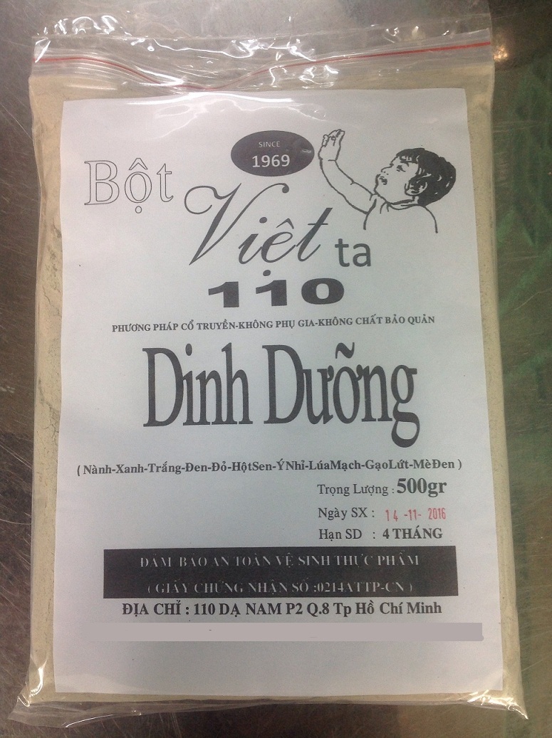 dinhduonghoc.com - bột dinh dưỡng việt ta 110