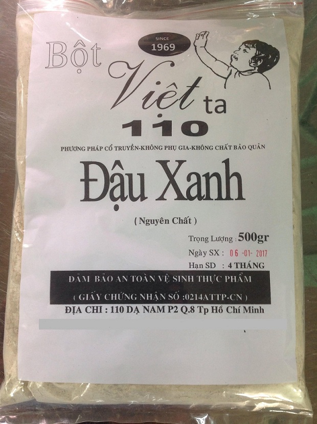 dinhduonghoc.com - bột đậu xanh việt ta 110